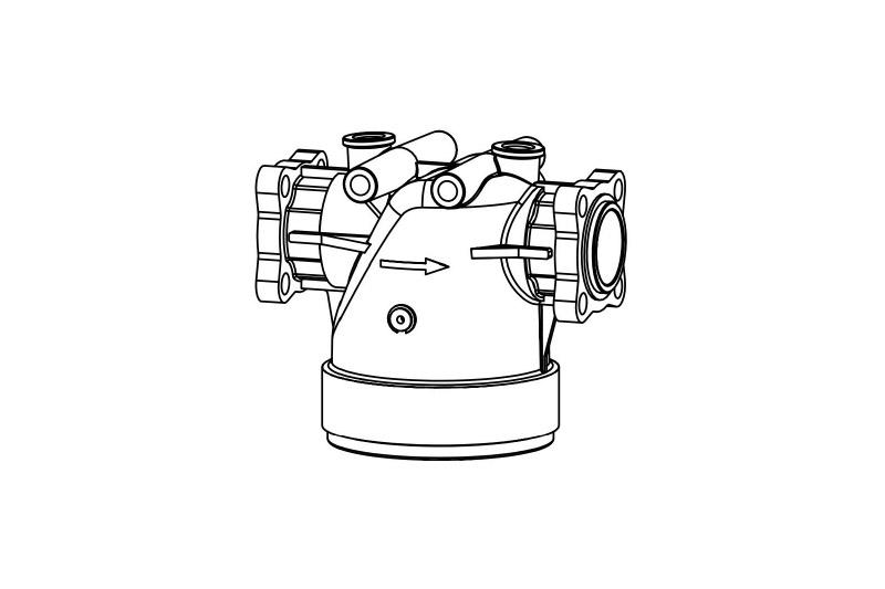 Arag telo samočistećeg linijskog filtera 326