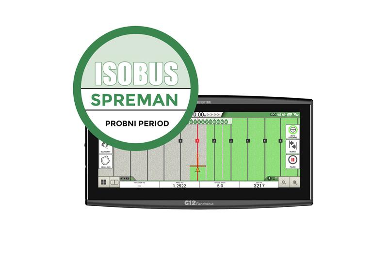 AvMap Farmnavigator G12 ISO – panoramska ISOBUS navigacija sa Turtle Pro2 antenom (±15 cm)